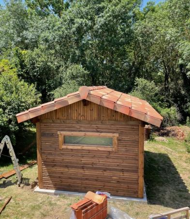 création chalet de jardin bois