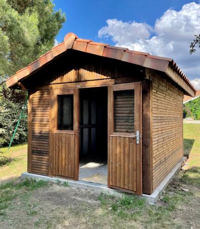 création chalet de jardin bois