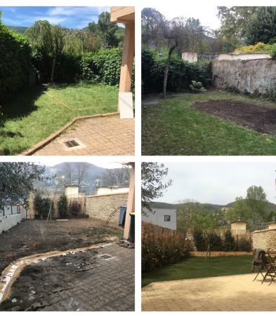 Création de jardin Avant => Pendant => Après 